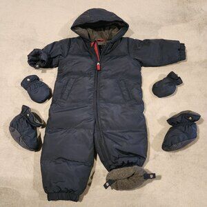 Baby Gap Snow Suit with button on mittens and booties 12-18 months